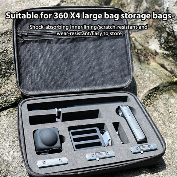 For Insta360 X4 / X5 Carrying Case Portable Storage Bag, Size:33.4 x 24 x 6.7cm (Grey)