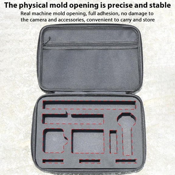 For Insta360 X4 / X5 Carrying Case Portable Storage Bag, Size:33.4 x 24 x 6.7cm (Grey)
