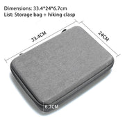For Insta360 X4 / X5 Carrying Case Portable Storage Bag, Size:33.4 x 24 x 6.7cm (Grey)
