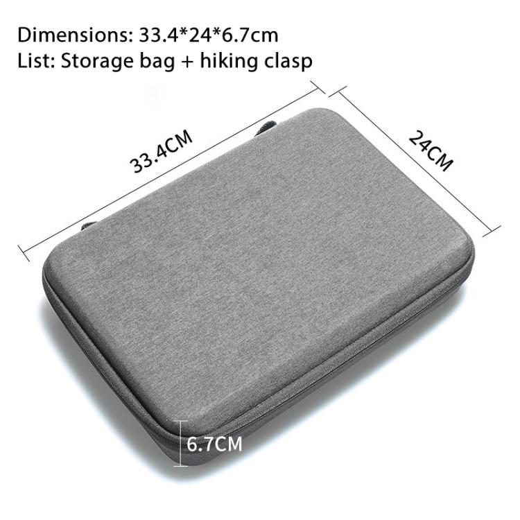 For Insta360 X4 / X5 Carrying Case Portable Storage Bag, Size:33.4 x 24 x 6.7cm (Grey)