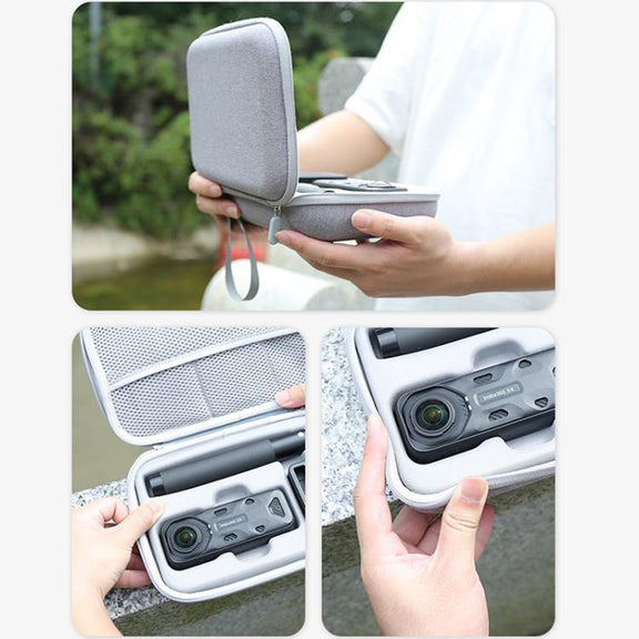 For Insta360 X4 / X5 Carrying Case Portable Storage Bag, Size: 24.2 x 16 x 6.3cm (Grey)