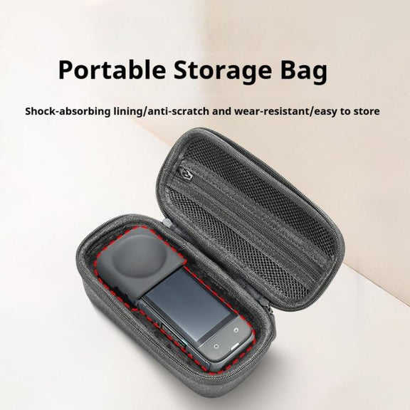 For Insta360 X4 / X5 Body Carrying Case Portable Storage Bag, Size: 16 x 8.1 x 6.6cm (Grey)