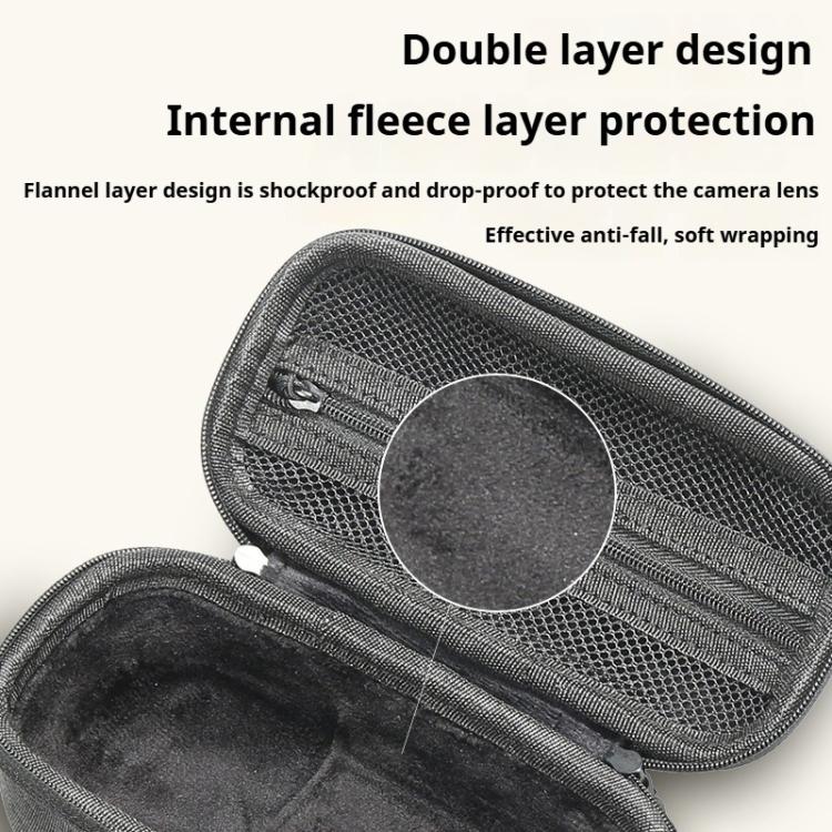 For Insta360 X4 / X5 Body Carrying Case Portable Storage Bag, Size: 16 x 8.1 x 6.6cm (Grey)
