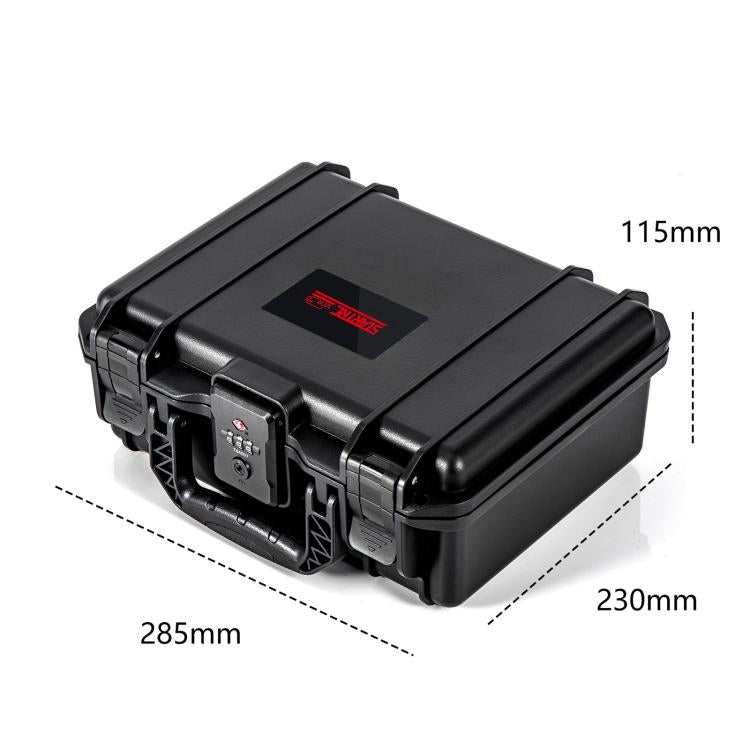 For Insta360 X5 / X4 STARTRC Combination Lock Waterproof PP Dual-layer Suitcase Storage Box (Black) - free shipping - PMC TechLife - Order now!
