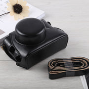 Full Body Camera PU Leather Case Bag with Strap for Fujifilm X100F (Black)