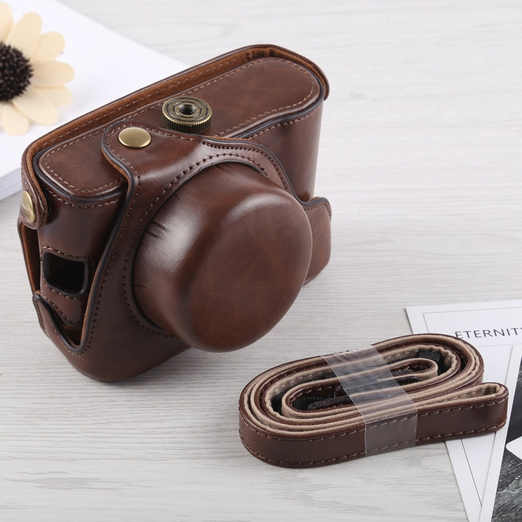 Full Body Camera PU Leather Case Bag with Strap for Fujifilm X100F (Coffee) - free shipping - PMC TechLife - Order now!
