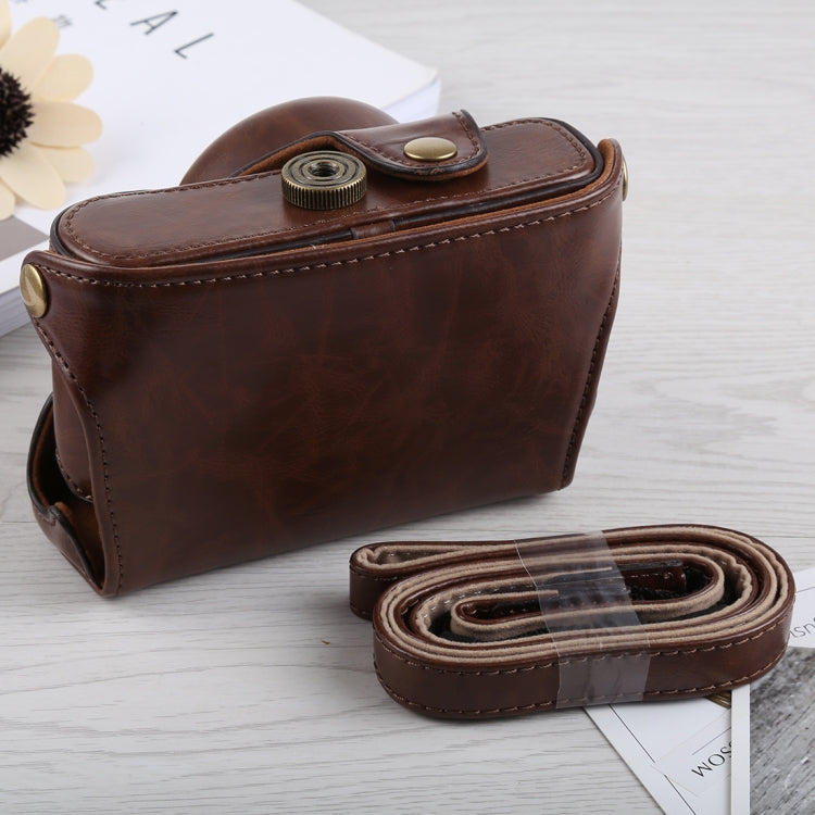 Full Body Camera PU Leather Case Bag with Strap for Fujifilm X100F (Coffee) - free shipping - PMC TechLife - Order now!