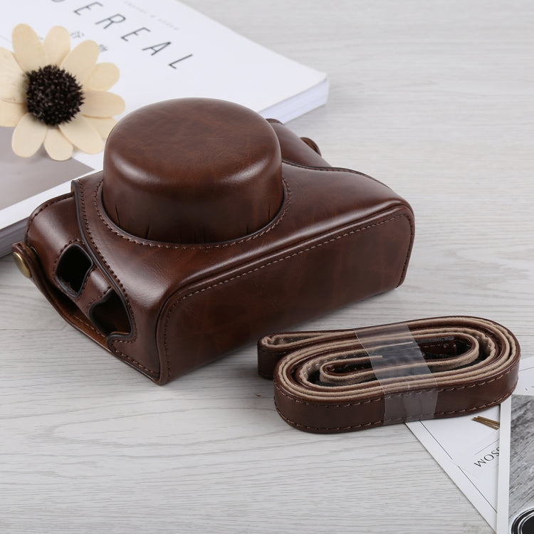 Full Body Camera PU Leather Case Bag with Strap for Fujifilm X100F (Coffee) - free shipping - PMC TechLife - Order now!