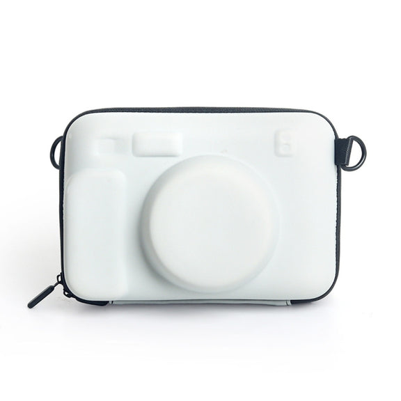 Oxford Cloth EVA Storage Bag with Strap For FUJIFILM Instax WIDE 400 / 210 / 300 (White)