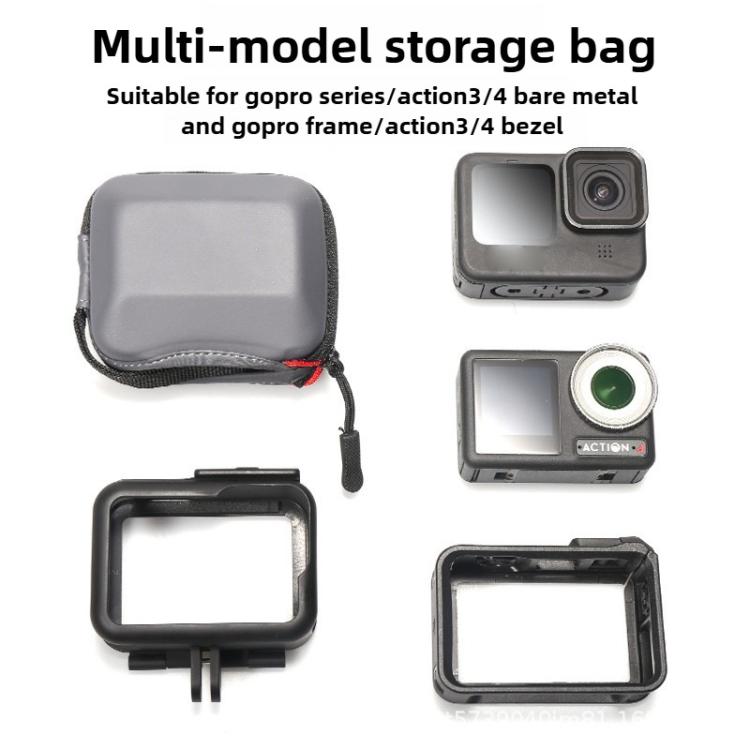 Portable Body Half Coverage Storage Box Bag for GoPro / DJI Action Camera (Grey) - free shipping - PMC TechLife - Order now!