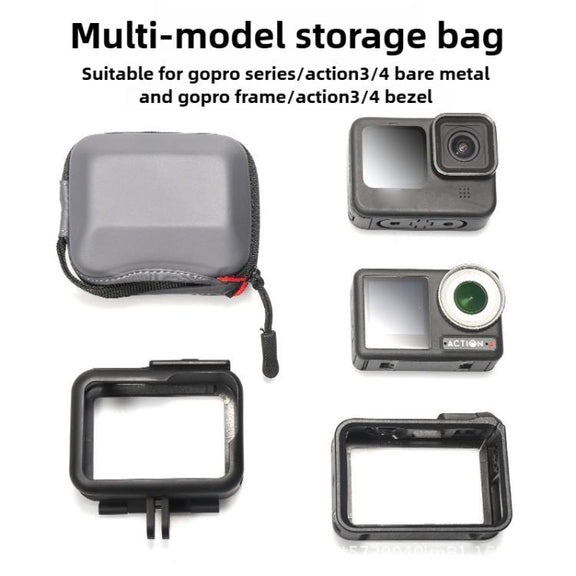 Portable Body Half Coverage Storage Box Bag for GoPro / DJI Action Camera (Grey)