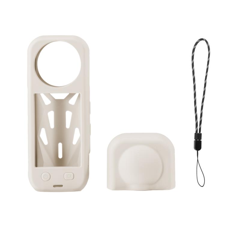 For Insta360 X5 STARTRC Silicone Heat Dissipation Protective Cover with Lens Cover (White) - free shipping - PMC TechLife - Order now!