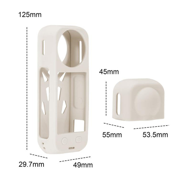 For Insta360 X5 STARTRC Silicone Heat Dissipation Protective Cover with Lens Cover (Black)
