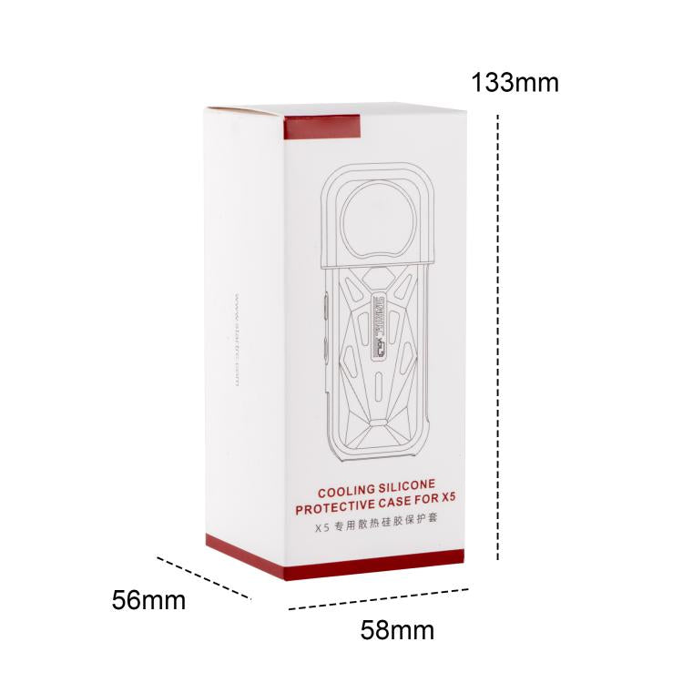 For Insta360 X5 STARTRC Silicone Heat Dissipation Protective Cover with Lens Cover (White) - free shipping - PMC TechLife - Order now!