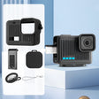 For GoPro HERO 2024 Silicone Protective Case Side Interface Cover with Wrist Strap & Lens Cover (Black) - Silicone Cases by PMc TechLife | Online Shopping South Africa | PMc TechLife | Buy Now Pay Later Mobicred