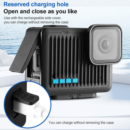 For GoPro HERO 2024 Silicone Protective Case with Wrist Strap & Lens Cover (Black) - free shipping - PMC Jewellery - Order now!