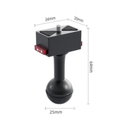 25mm Headball Metal Quick Release Base Adapter for GoPro, Insta360, DJI and Other Action Cameras (Black)