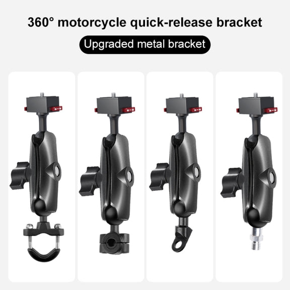 25mm Headball Metal Quick Release Base Adapter for GoPro, Insta360, DJI and Other Action Cameras (Black)