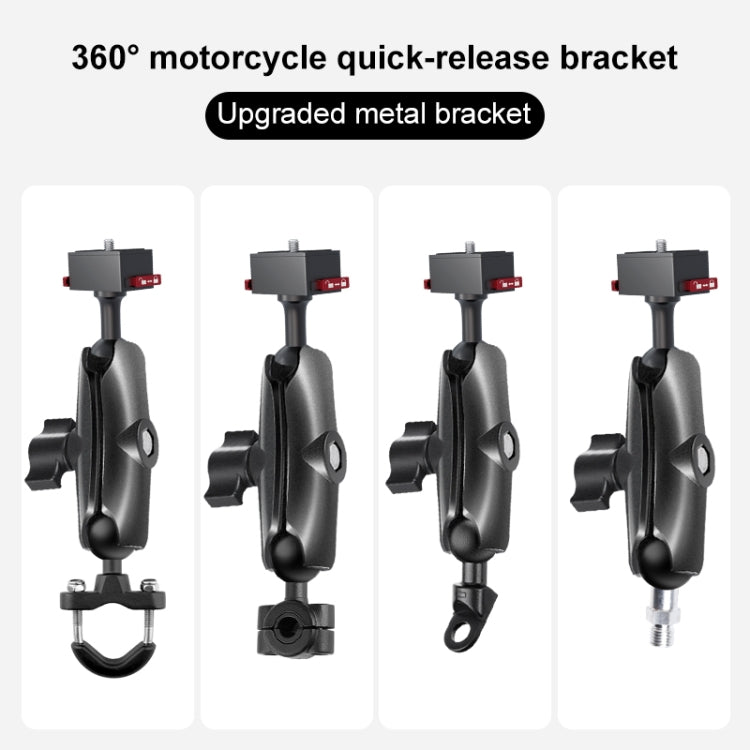 25mm Headball Metal Quick Release Base Adapter for GoPro, Insta360, DJI and Other Action Cameras (Black)
