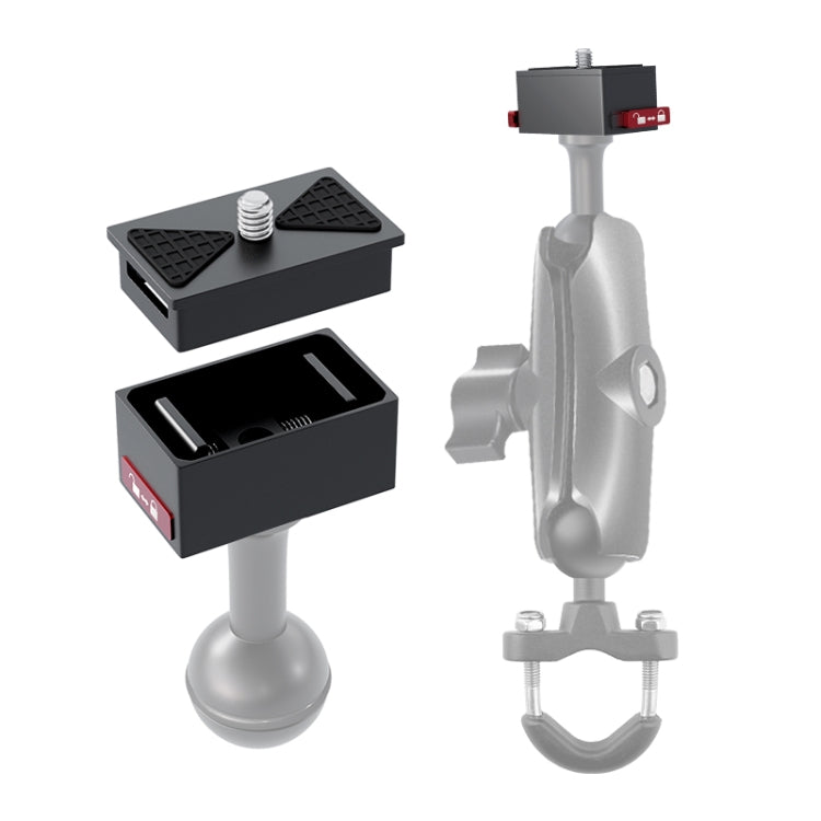 Metal Quick Release Base Adapter for GoPro, Insta360, DJI and Other Action Cameras (Black) - free shipping - PMC TechLife - Order now!