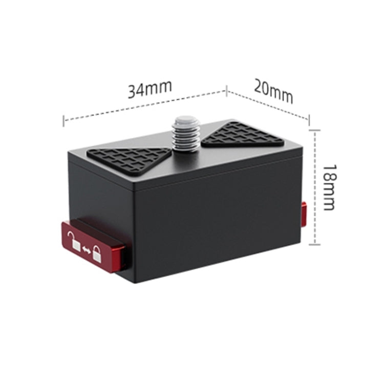 Metal Quick Release Base Adapter for GoPro, Insta360, DJI and Other Action Cameras (Black) - free shipping - PMC TechLife - Order now!