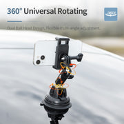 STARTRC Suction Cup Holder Bracket with Phone Clamp (Black)