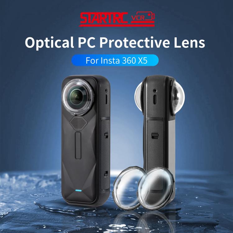 For Insta360 X5 STARTRC Slim Protective Lens Guad PC Lens Cover (Transparent) - free shipping - PMC TechLife - Order now!