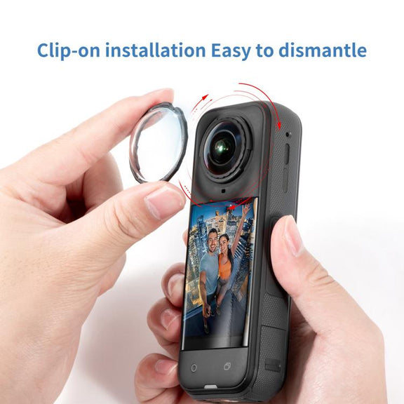 For Insta360 X5 STARTRC Slim Protective Lens Guad PC Lens Cover (Transparent)