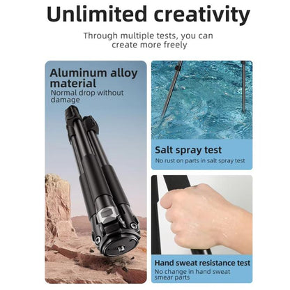 BEXIN RK294 Portable Collapsible Aluminum Alloy Camera Tripod (Black) - free shipping - PMC Jewellery - Order now!