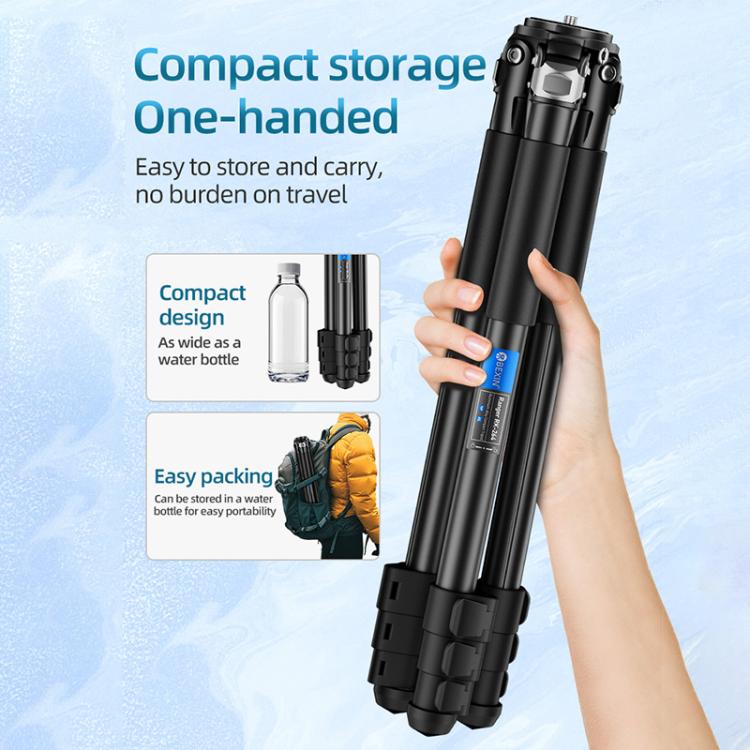 BEXIN RK264 Portable Collapsible Aluminum Alloy Camera Tripod (Black) - free shipping - PMC TechLife - Order now!