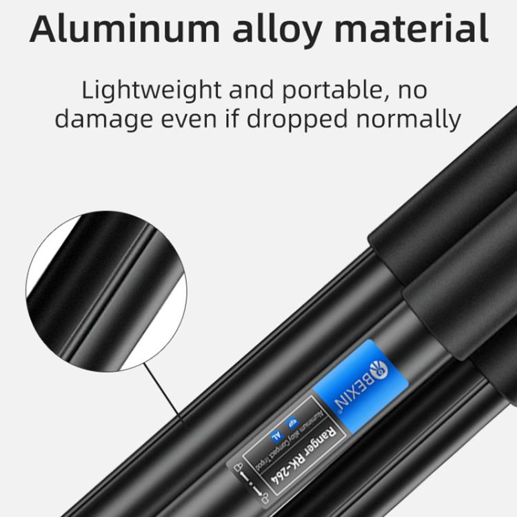 BEXIN RK264 Portable Collapsible Aluminum Alloy Camera Tripod (Black) - free shipping - PMC TechLife - Order now!