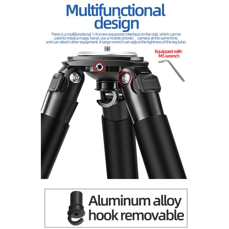 BEXIN ST402C Portable Collapsible Carbon Fiber Camera Tripod (Black) - free shipping - PMC Jewellery - Order now!
