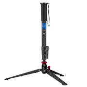 BEXIN P294B Portable Travel Outdoor DSLR Camera Aluminum Alloy Monopod Holder (Black)