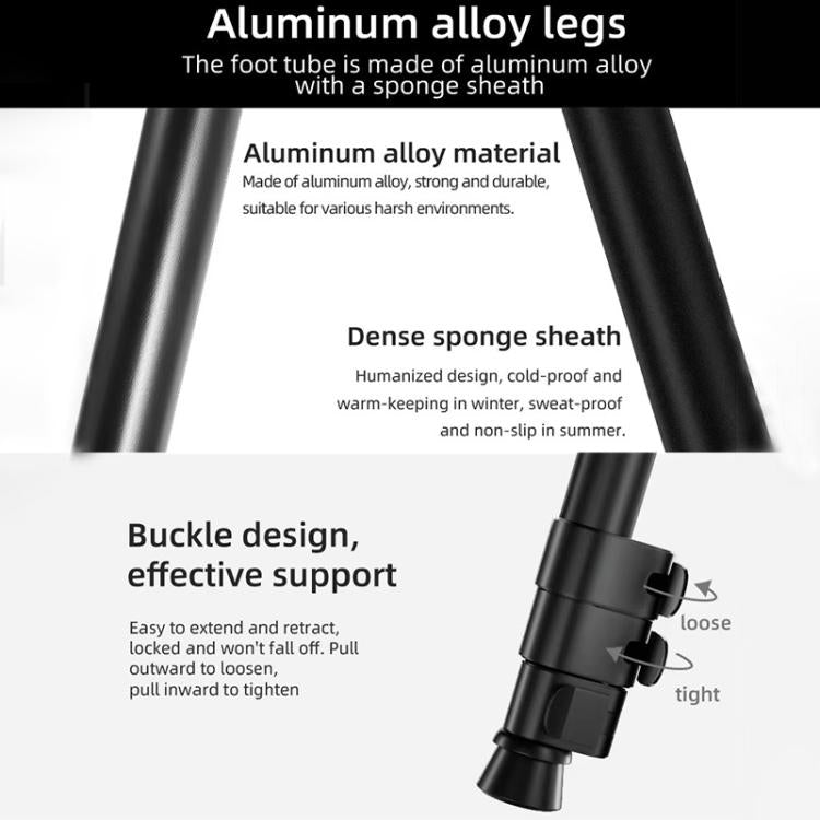 BEXIN P294B Portable Travel Outdoor DSLR Camera Aluminum Alloy Monopod Holder (Black) - free shipping - PMC Jewellery - Order now!