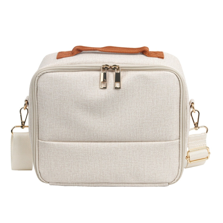 Portable Mini Printer Storage Bag For CP910/1200/1300 (Apricot) - Strap Satchel by PMC TechLife | Online Shopping South Africa | PMC TechLife | Buy Now Pay Later Mobicred