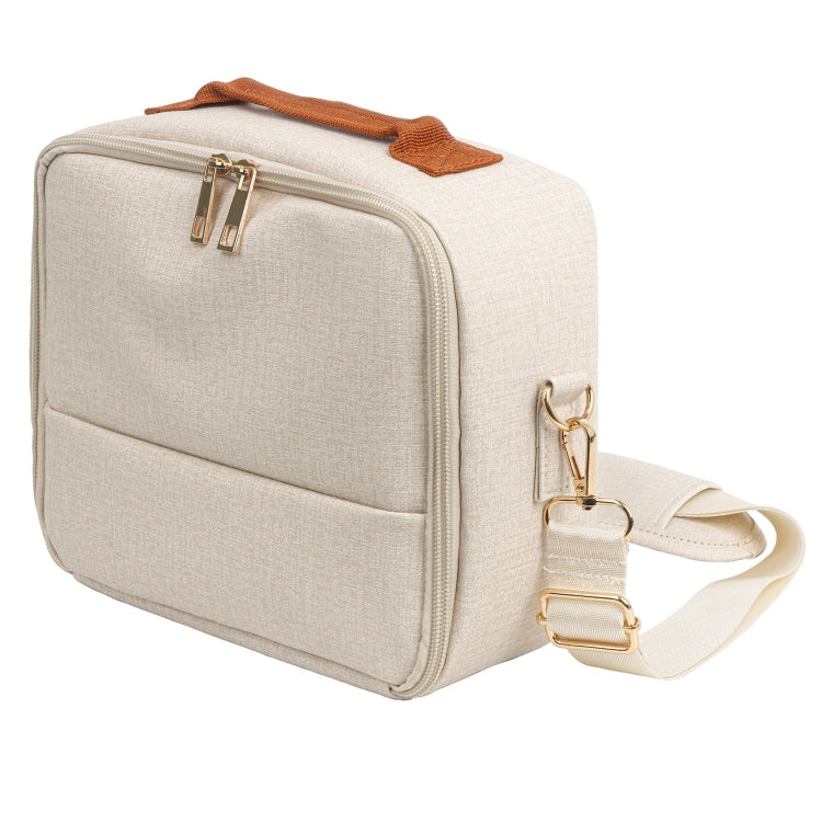 Portable Mini Printer Storage Bag For CP910/1200/1300 (Apricot) - Strap Satchel by PMC TechLife | Online Shopping South Africa | PMC TechLife | Buy Now Pay Later Mobicred