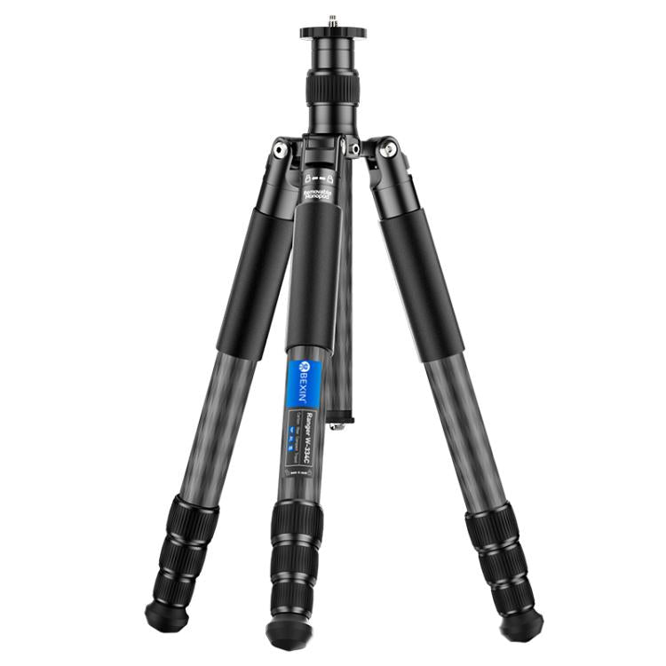 BEXIN W-334C Portable DSLR Camera 2 in 1 Carbon Fiber Tripod Detachable Monopod (Black) - free shipping - PMC Jewellery - Order now!