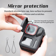 For Insta360 Ace Pro 2 STARTRC Body Silicone Case with Lens Cap & Lanyard (Black)