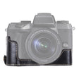 1/4 inch Thread PU Leather Camera Half Case Base for Canon EOS M5(Black) - free shipping - PMC TechLife - Order now!