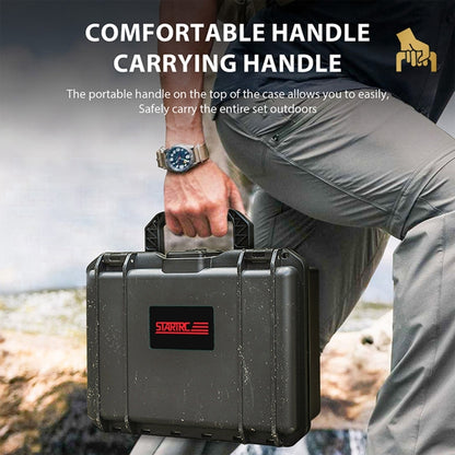 STARTRC DIY Combination Lock Waterproof Dual-layer Suitcase Storage Box (Black) - free shipping - PMC Jewellery - Order now!