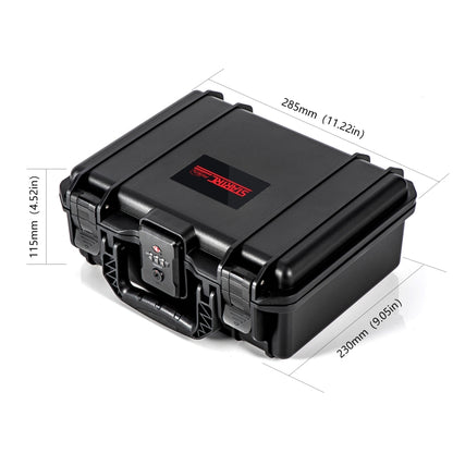STARTRC DIY Combination Lock Waterproof Dual-layer Suitcase Storage Box (Black) - free shipping - PMC Jewellery - Order now!