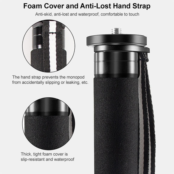 BEXIN P336C Camera Carbon Fiber Monopod Travel Live Selfie Bracket Holder
