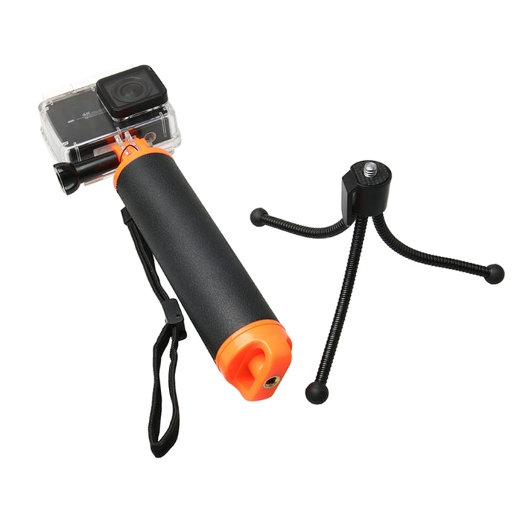 Floating Handle Grip with Tripod Holder & Adjustable Anti-lost Strap for GoPro, Insta360, DJI and Other Action Cameras - Floating Grip & Ball by PMC TechLife | Online Shopping South Africa | PMC TechLife | Buy Now Pay Later Mobicred