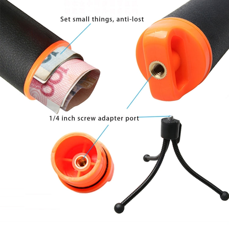 Floating Handle Grip with Tripod Holder & Adjustable Anti-lost Strap for GoPro, Insta360, DJI and Other Action Cameras - Floating Grip & Ball by PMC TechLife | Online Shopping South Africa | PMC TechLife | Buy Now Pay Later Mobicred