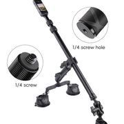 Single-leg Car Suction Cup Mount Crab Clamps (Black)