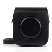 Vintage PU Leather Camera Case Protective bag for FUJIFILM Instax SQUARE SQ10 Camera, with Adjustable Shoulder Strap(Black)