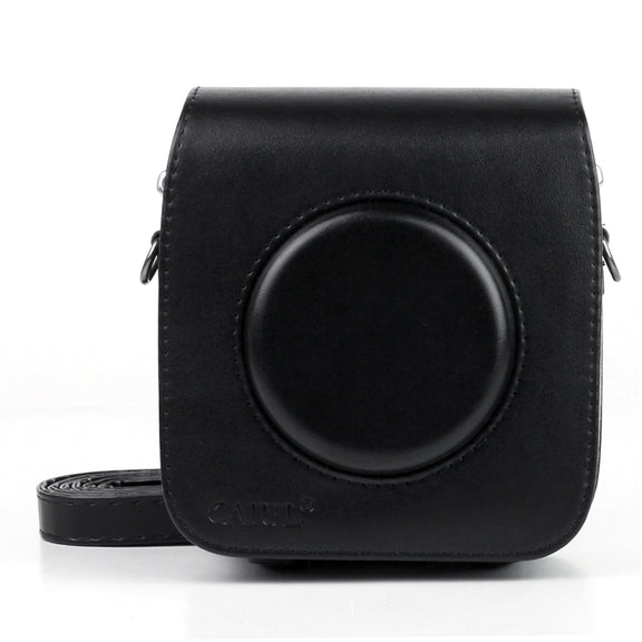 Vintage PU Leather Camera Case Protective bag for FUJIFILM Instax SQUARE SQ10 Camera, with Adjustable Shoulder Strap(Black)