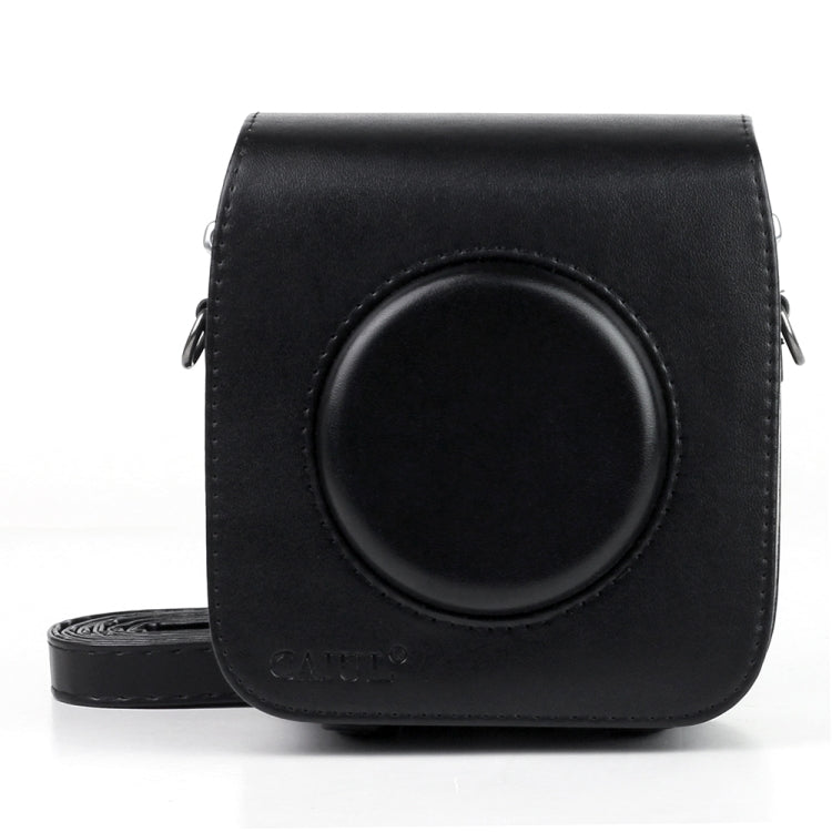 Vintage PU Leather Camera Case Protective bag for FUJIFILM Instax SQUARE SQ10 Camera, with Adjustable Shoulder Strap(Black)