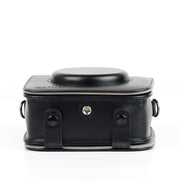 Vintage PU Leather Camera Case Protective bag for FUJIFILM Instax SQUARE SQ10 Camera, with Adjustable Shoulder Strap(Black)