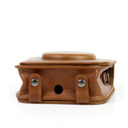 Vintage PU Leather Camera Case Protective bag for FUJIFILM Instax SQUARE SQ10 Camera, with Adjustable Shoulder Strap(Brown)